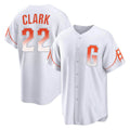 SF.Giants #22 Will Clark Player White City Connect Home Game Stitched Jerseys