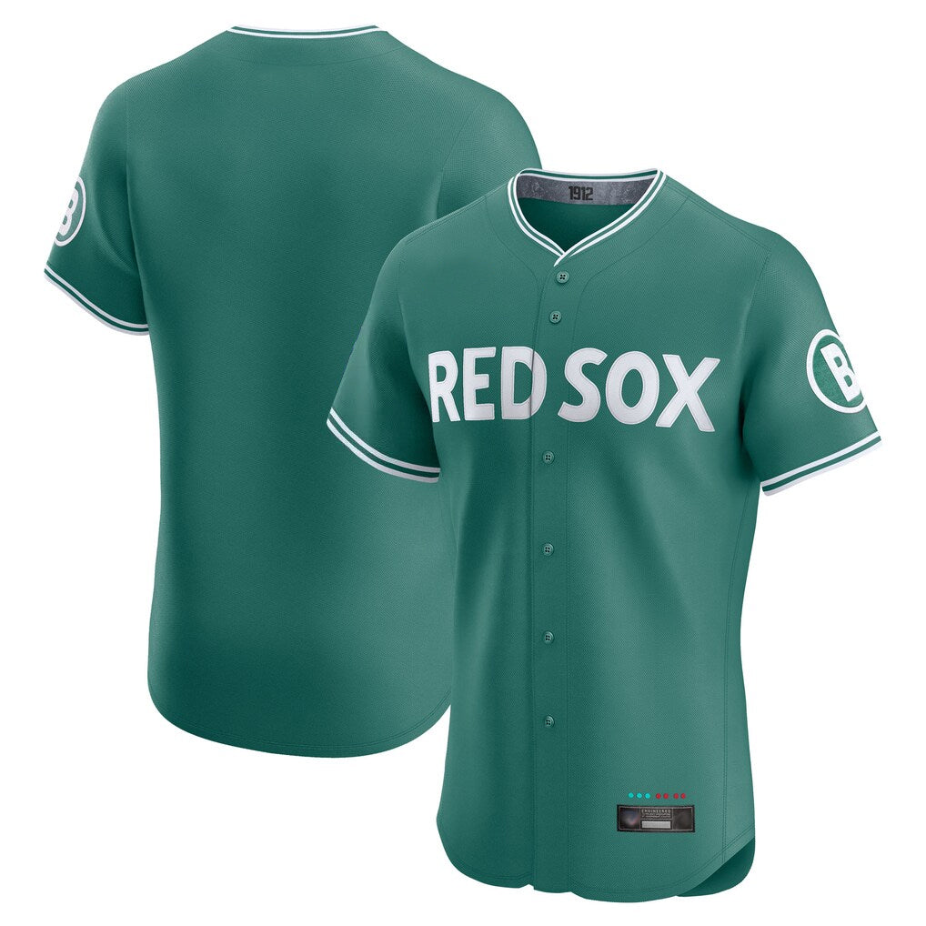 B.Red Sox ## Red Sox Blank Player Green City Connect Limited Elite Home Game Gdoa Stitched Jerseys