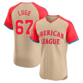 KC.Royals #67 Seth Lugo Player Cream American League All-Star Limited Elite Home Gdoa Stitched Jerseys