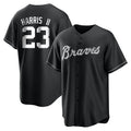 A.Braves #23 Michael Harris II Player Black Home Game Gdoa Stitched Jerseys