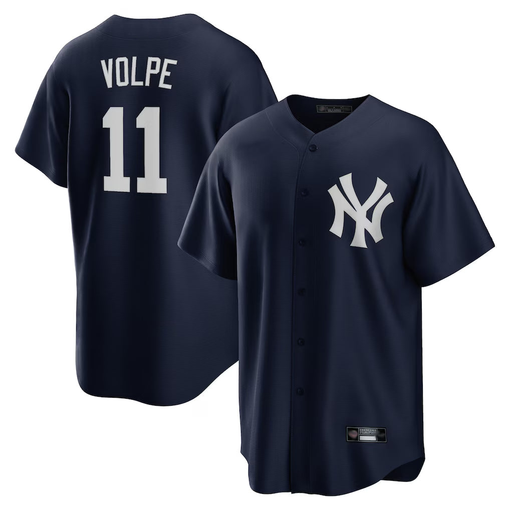 NY.Yankees #11 Anthony Volpe Player Navy Game Stitched Jerseys