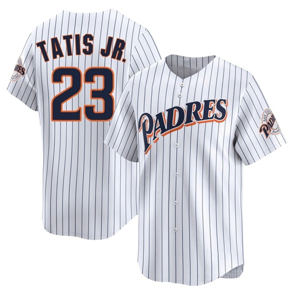 S.Diego Padres #23 Fernando Tatis Jr Player White Cooperstown Collection Limited Home Gdoa Stitched Jerseys