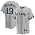NY.Yankees #13 Jazz Chisholm Jr Player Gray Road Game Gdoa Stitched Jerseys
