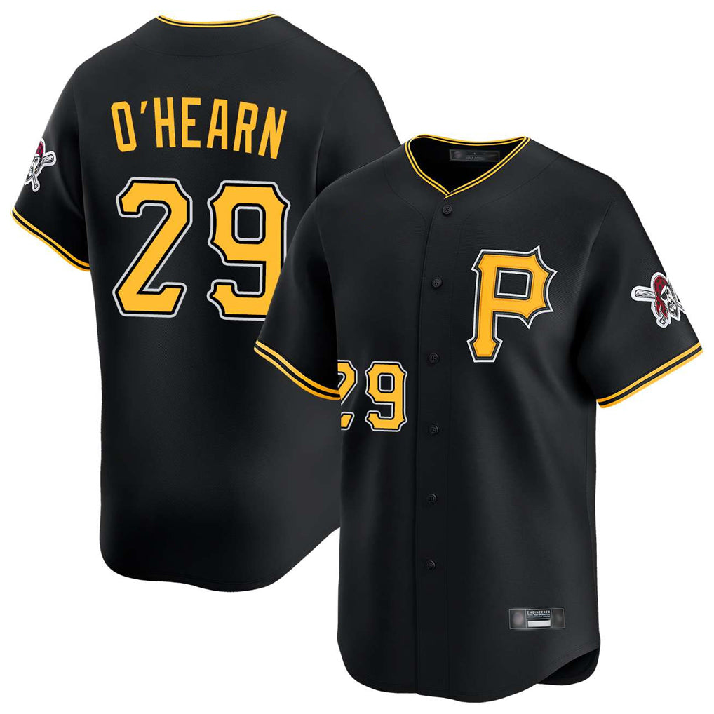 P.Pirates #29 Ryan O'Hearn Player Black Alternate Limited Game Stitched Jerseys