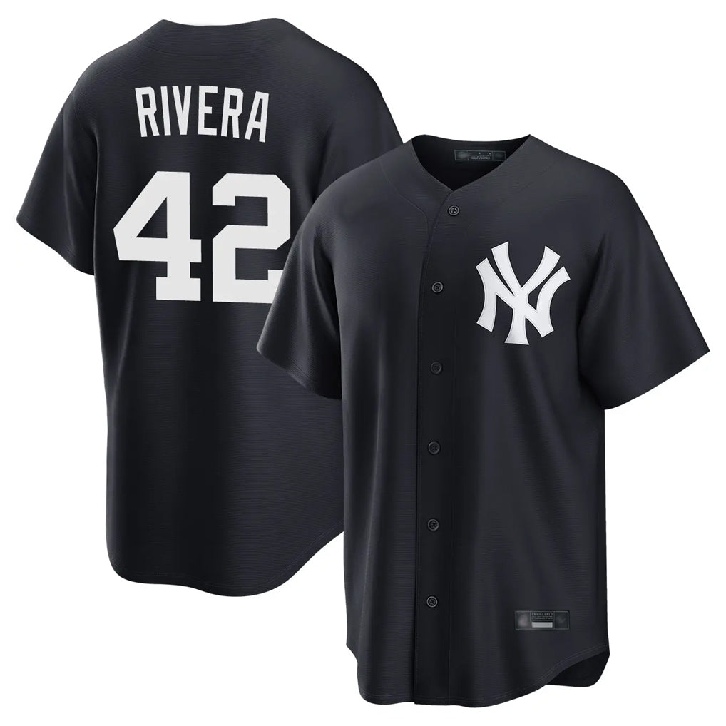 NY.Yankees #42 Mariano Rivera Player Navy Game Home Stitched Jerseys