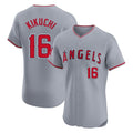 LA.Angels #16 Yusei Kikuchi Player Gray Home Limited Elite Gdoa Stitched Jerseys