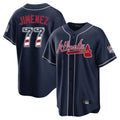 A.Braves #77 Joe Jimenez Player Navy USA 250 Fourth Of July Limited Home Game Gdoa250Ys Stitched Jerseys