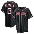 B.Red Sox #3 Ceddanne Rafaela Player Black Out Home Game Gdoa Stitched Jerseys