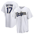 LA.Dodgers #17 Shohei Ohtani Player Gold White 2026 Collection Stadium Game Gdoa Stitched Jerseys