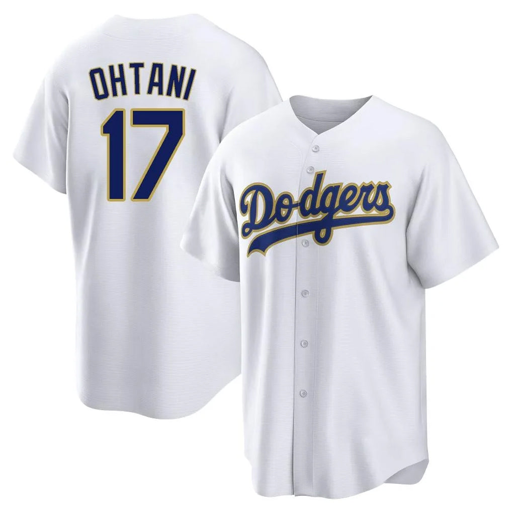 LA.Dodgers #17 Shohei Ohtani Player Gold White 2026 Collection Stadium Game Gdoa Stitched Jerseys