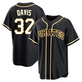 P.Pirates #32 Henry Davis Player Black Fashion Out Home Game Gdoa Stitched Jerseys