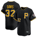 P.Pirates #32 Henry Davis Player Black Alternate Limited Game Stitched Jerseys