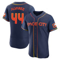 H.Astros #44 Yordan Alvarez Player Navy City Connect Limited Elite Home Gdoa Stitched Jerseys
