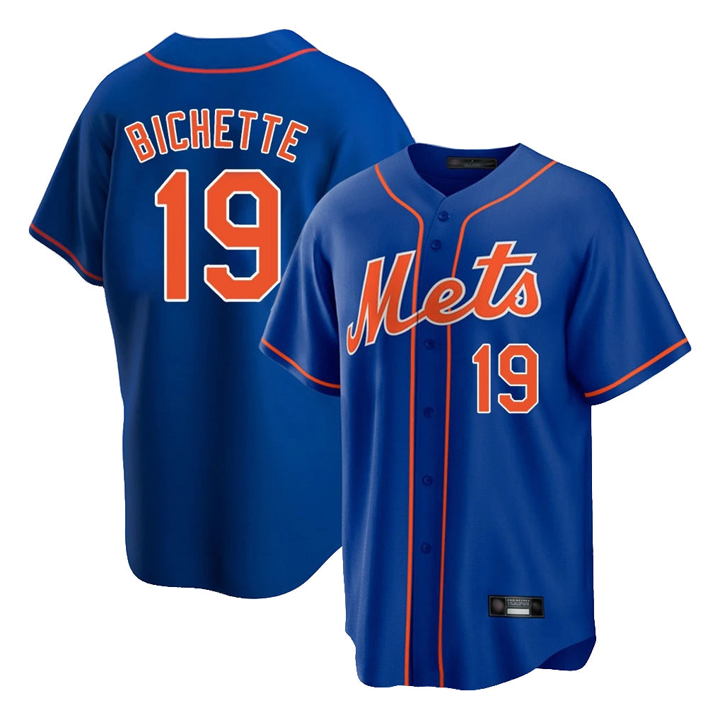 NY.Mets #19 Bo Bichette Player Royal Home Game Stitched Jerseys