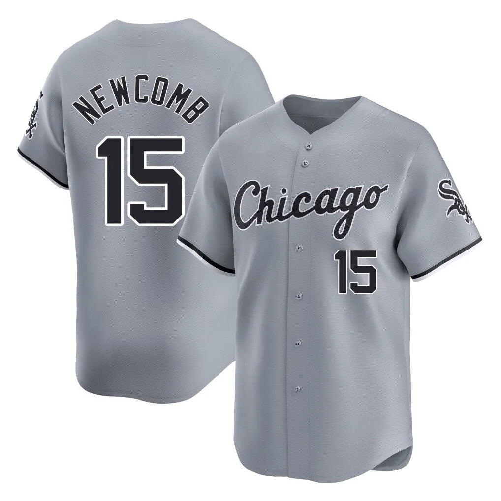 C.White Sox #15 Sean Newcomb Player Gray Road Limited Home Gdoa Stitched Jerseys