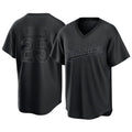 LA.Dodgers #25 Tommy Edman Player Black Pitch Fashion T-shirt Gdoa Stitched Jerseys