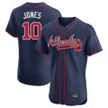 A.Braves #10 Chipper Jones Player Navy Limited Elite Home Game Gdoa Stitched Jerseys