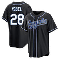 KC.Royals #28 Kyle Isbel Player Black Carbon Fashion Home Game Gdoa Stitched Jerseys