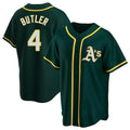 Athletics #4 Lawrence Butler player Green Replica Alternate Stitched Jersey