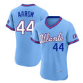 A.Braves #44 Hank Aaron Player Powder Blue 2026 City Connect T-shirt Limited Elite Home Game Gdoa Stitched Jerseys