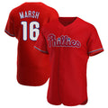 P.Phillies #16 Brandon Marsh Player Red Home Limited Elite Stitched Jerseys