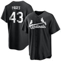 St. Louis Cardinals #43 Pedro Pages Player Black City Connect Home Limited Stitched Jerseys