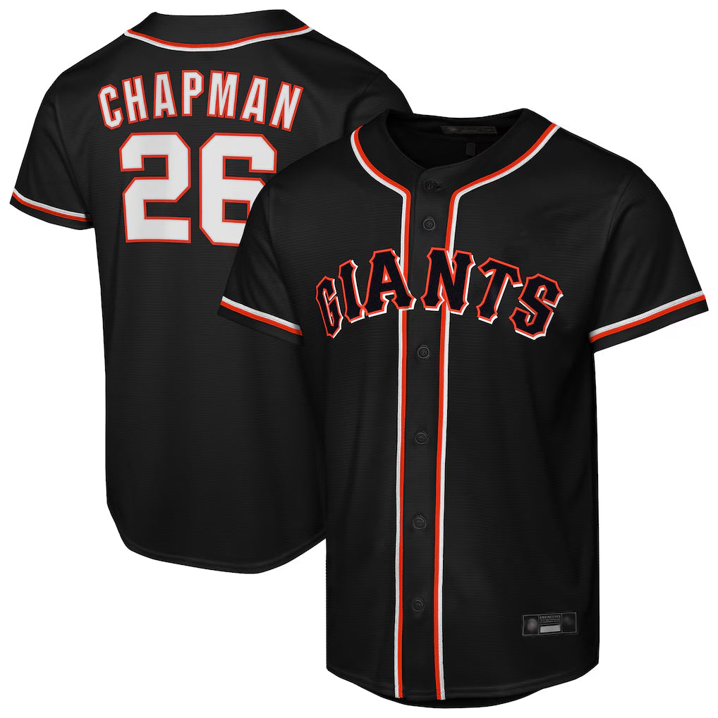 SF.Giants #26 Matt Chapman Player Black Fashion Out Home Limited Stitched Jerseys