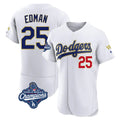 LA.Dodgers #25 Tommy Edman Player Gold White World Series Meet 2026 Collection Stadium Limited Elite Gdoa Stitched Jerseys