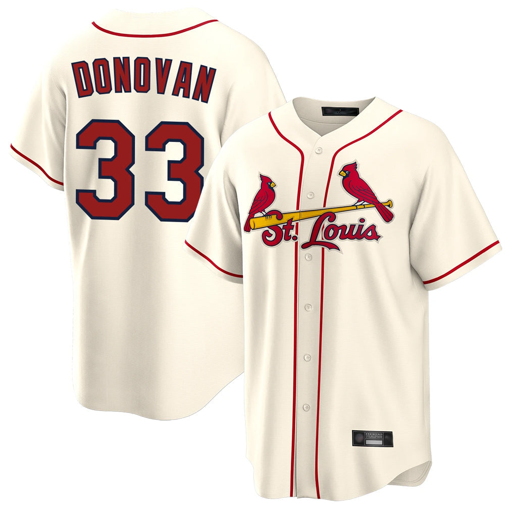 St. Louis Cardinals #33 Brendan Donovan Player Cream Home Game Stitched Jerseys