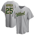 Athletics #25 Brent Rooker Player Gray Replica Road Stitched Jersey
