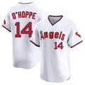 LA.Angels #14 Logan O'Hoppe Player White T-shirt Home Limited Gdoa Stitched Jerseys