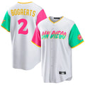 S.Diego Padres #2 Xander Bogaerts Player White City Connect Home Game Stitched Jerseys