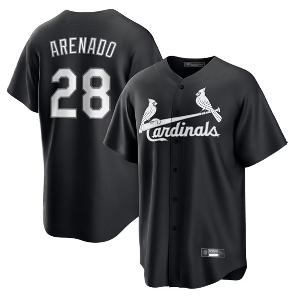 St. Louis Cardinals #28 Nolan Arenado Player Black City Connect Home Limited Stitched Jerseys