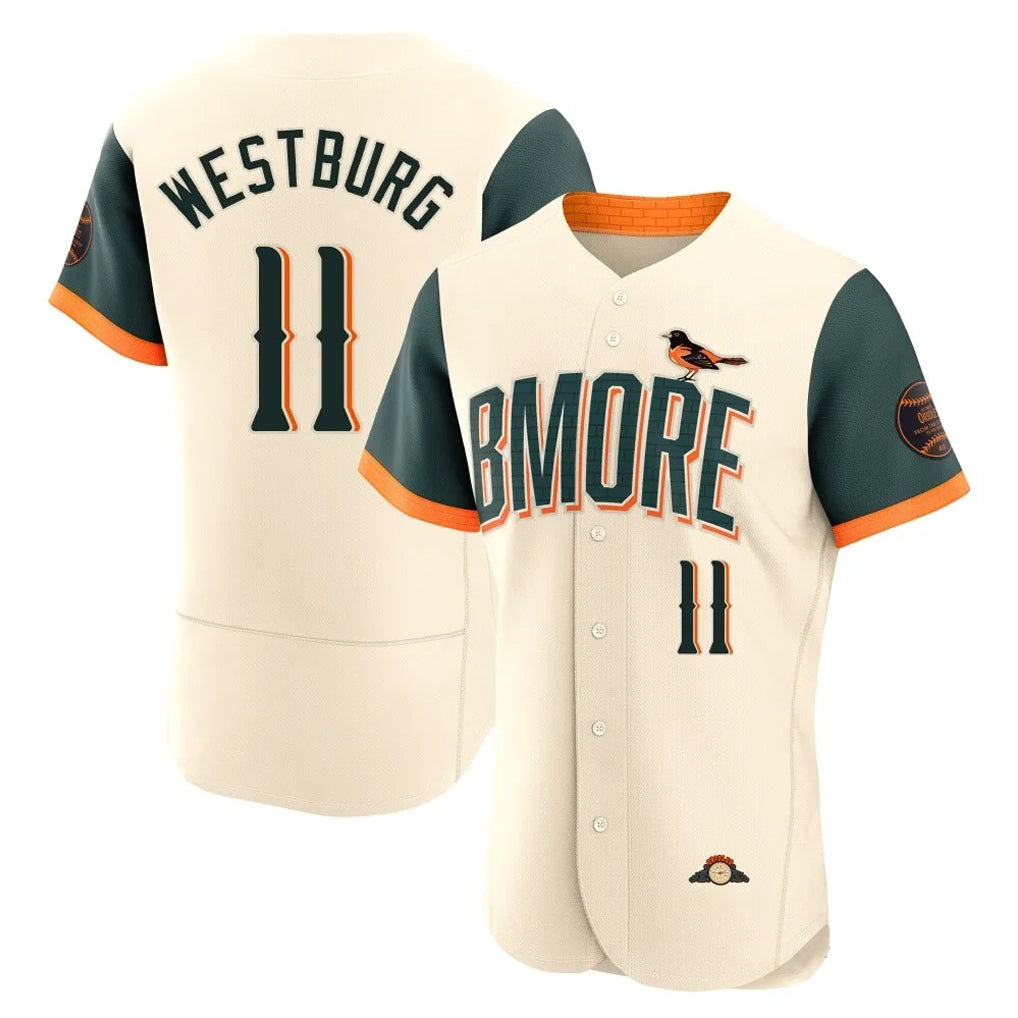 B.Orioles #11 Jordan Westburg Player Cream 2026 City Connect Limited Elite Home Game Gdoa Stitched Jerseys