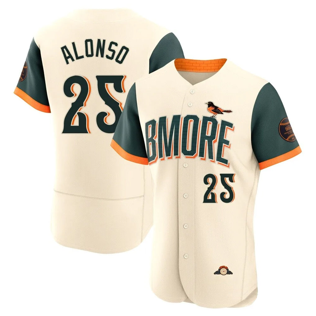 B.Orioles #25 Pete Alonso Player Cream 2026 City Connect Limited Elite Home Game Gdoa Stitched Jerseys