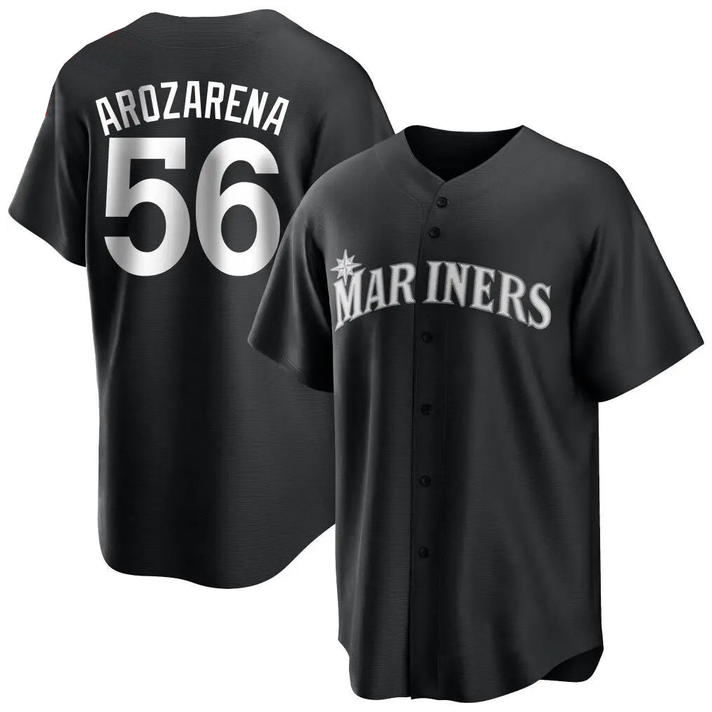 S.Mariners #56 Randy Arozarena Player Black Home Limited Stitched Jerseys