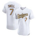 LA.Dodgers #7 Blake Snell Player Gold Limited Elite Home Gdoa Stitched Jerseys