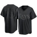 T.Bay Rays #13 Junior Caminero Player Black Home Game Stitched Jerseys