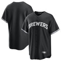 M.Brewers ## Brewers Blank Player Black Game Home Gdoa Stitched Jerseys