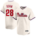 P.Phillies #28 Alec Bohm Player Cream Home Limited Stitched Jerseys