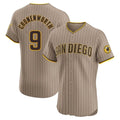 S.Diego Padres #9 Jake Cronenworth Player Khaki Home Limited Elite Stitched Jerseys