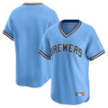 M.Brewers ## Brewers Blank Player Light Blue Cooperstown Collection T-shirt Gdoa Stitched Jerseys
