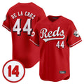 C.Reds #44 Elly De La Cruz Player Red Vapor Premier Limited Home Gdoa Stitched Jerseys