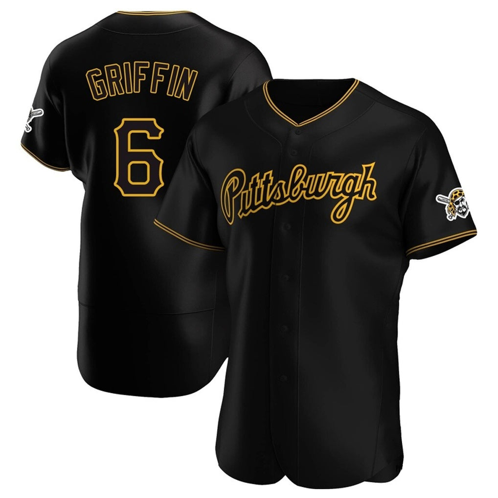 P.Pirates #6 Konnor Griffin Player Black Home Limited Elite Stitched Jerseys
