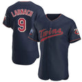 M.Twins #9 Trevor Larnach Player Navy 60th Home Limited Elite Gdoa Stitched Jerseys