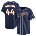 S.Diego Padres #44 Joe Musgrove Player Navy Cooperstown Collection Limited Home Stitched Jerseys