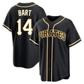 P.Pirates #14 Joey Bart Player Black Fashion Out Home Game Stitched Jerseys