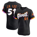SF.Giants #51 Jung Hoo Lee Player Black 2025 City Connect Home Limited Elite Stitched Jerseys