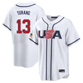 NY.Yankees #13 Jazz Chisholm Jr Player White USA 2026 World Classic Limited Game Stitched Jerseys