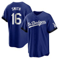 LA.Dodgers #16 Will Smith Player Royal City Connect Home Game Gdoa Stitched Jerseys